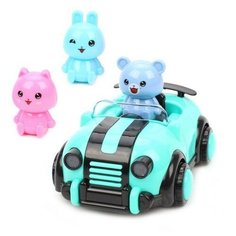 Машинка Наша игрушка 641523, 14 см, голубой/черный