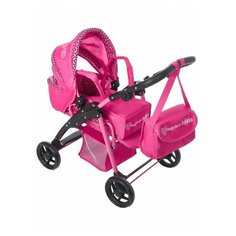 Коляска-трансформер Buggy Boom Infinia (8452) темно-розовый/узор