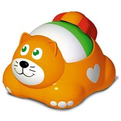Каталка-игрушка Stellar Котошарик (01925) оранжевый Стеллар