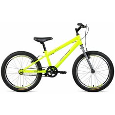 Подростковый горный (MTB) велосипед ALTAIR MTB HT 20 1.0 (2020) зеленый 10.5" (требует финальной сборки)