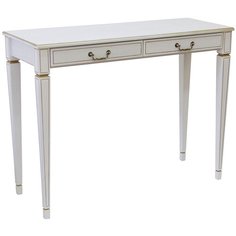 Столик консольный Мебелик Васко В 91Н, ДхШ: 112 х 41 см, белый ясень/золото