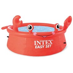 Детский бассейн Intex Happy Crab 26100, 183х51 см красный
