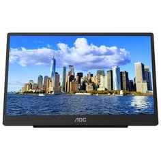 Монитор AOC 16T2 15.6", черный