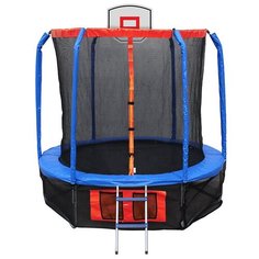 Каркасный батут ECOS BS-14FT-3 427х427х250 см синий/красный