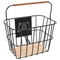 Передняя корзина на велосипед OXFORD Templeton быстросъёмная черный