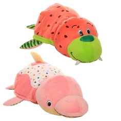Мягкая игрушка 1 TOY Вывернушка Ням-Ням Морж-Дельфин с ароматом 35 см