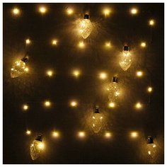 Гирлянда Серпантин Нить Кристалл 183-0115, 400 см, 100 ламп, теплый белый/бесцветный провод