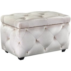 Сундук Leset Classic-Е64 Велюр YD-30B Молочный/ножки пластик