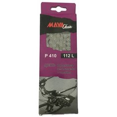 Цепь велосипедная MAYA, для односкоростных велосипедов,112 звеньев, с замком