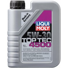 Полусинтетическое моторное масло LIQUI MOLY Top Tec 4500 5W-30, 1 л