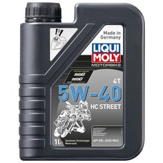 Синтетическое моторное масло LIQUI MOLY Motorbike 4T HC Street 5W-40, 1 л