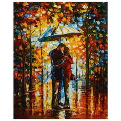 Картина по номерам "Поцелуй в парке", 40x50 см Белоснежка