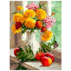 Картина по номерам "Малые золотые", 30x40 см Белоснежка