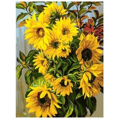 Картина по номерам "Отражения солнца", 30x40 см Белоснежка