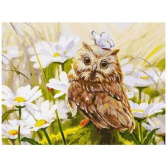Картина по номерам Белоснежка "Сова Везучка" Елены Самарской, 30x40 см