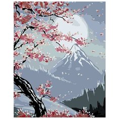 Картина по номерам Живопись по Номерам "Сакура под луной", 40x50 см