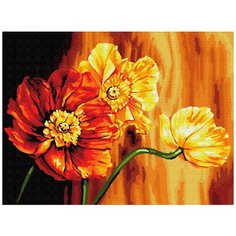 Картина по номерам Цветной "Знойные цветы", 30x40 см