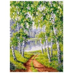 Картина по номерам Белоснежка "Из рощи" Елены Самарской, 30x40 см