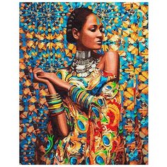 Картина по номерам Цветной "Принцесса Зимбабве", 40x50 см