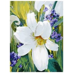 Картина по номерам Белоснежка "Лилия", 30x40 см