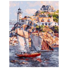 Картина по номерам Белоснежка "Франция. Бретань. Карантек 2", 30x40 см