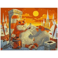 Картина по номерам Белоснежка "Поздний ужин", 30x40 см