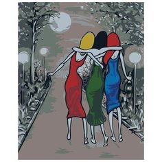 Картина по номерам Живопись по Номерам "Три девицы", 40x50 см