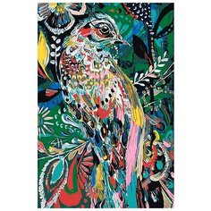 Картина по номерам Живопись по Номерам "Красочная птица", 40x60 см