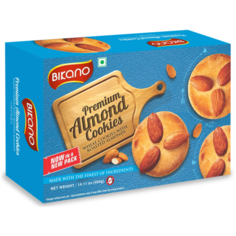 Печенье миндальное (ALMOND), картонная коробка, 350 г Bikano