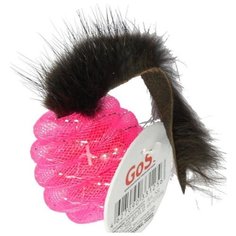 Игрушка для кошек GoSi "Шар с норкой", звенящий, 7 см