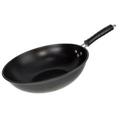 Сковорода-вок CARBON из стали с антипригарным покрытием 30 см (black) Proffi