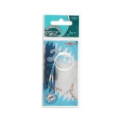 Поводок "Mikado. Jaws Medium Fluorocarbon", 35 см, 12 кг, 2 штуки