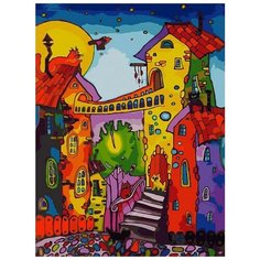 Картина по номерам "Цветные коты", 30x40 см Белоснежка