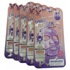Elizavecca Успокаивающая тканевая маска с фруктовыми экстрактами Power Ringer Mask Pack Fruits Deep, 5шт.