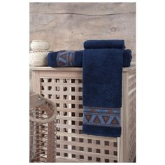 Полотенце махровое "KARNA" GIZA ; Синий ; Размер: 50 х 90