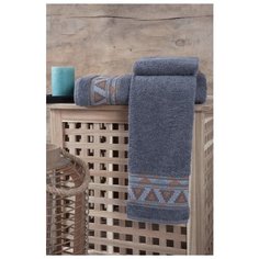 Полотенце махровое "KARNA" GIZA ; Серый ; Размер: 50 х 90