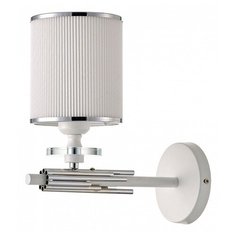 Бра Escada, 1х60W, хром, размеры (мм)-135x284x275, плафон - белый