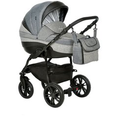 Коляска универсальная 3 в 1 Indigo INDIGO+F (07), черный