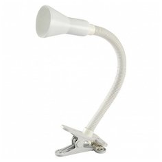 Настольная лампа офисная Arte Lamp, 1х40W, белый, размеры (мм)-70x110x420, плафон - белый