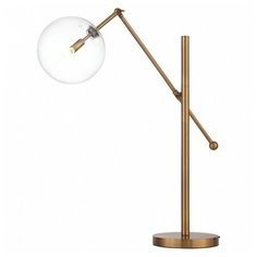 Настольная лампа декоративная ST-Luce, 1х40W, латунь, размеры (мм)-200x750, 2700К, плафон - неокрашенный