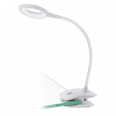 Настольная лампа офисная Eglo ПРОМО, 1х3W, белый, размеры (мм)-65x120x420, 3000К, плафон - белый