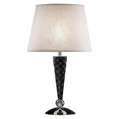 Настольная лампа декоративная Lightstar, 1х60W, хром, размеры (мм)-380x590, плафон - белый