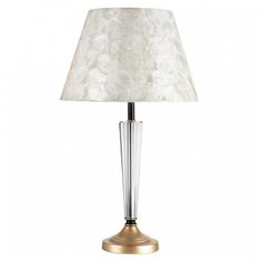 Настольная лампа декоративная Lightstar, 1х40W, золото, размеры (мм)-360x620, плафон - светло-серый