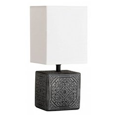 Настольная лампа декоративная Arte Lamp, 1х40W, черный, размеры (мм)-130x110x290, плафон - черный