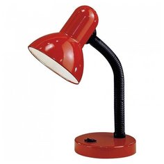 Настольная лампа офисная Eglo ПРОМО, 1х60W, красный, размеры (мм)-125x300, плафон - красный