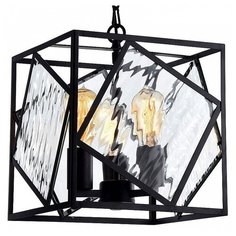 Подвесной светильник Favourite, 3х60W, черный, размеры (мм)-280x280x1335, плафон - неокрашенный, черный