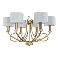 Подвесная люстра Favourite, 6х40W, золото, размеры (мм)-650x1390, плафон - белый, неокрашенный