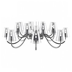 Подвесная люстра Lightstar, 16х40W, хром, размеры (мм)-1000x1400, плафон - неокрашенный