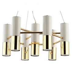 Подвесная люстра Favourite, 7х5W, золото, размеры (мм)-480x1000, 3000К, плафон - белый, золото