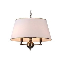 Подвесной светильник Arte Lamp, 3х40W, бронза, размеры (мм)-450x1350, плафон - бежевый с каймой